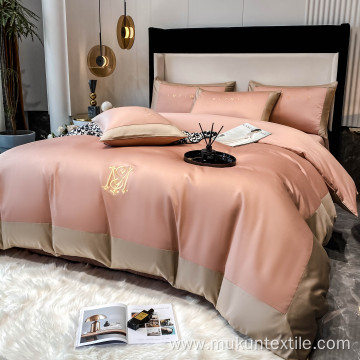 Patchwork 60S long stapled bedsheet cotton bedding set